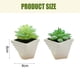 thumbnail image 2 of 2 uds simulación de plantas suculentas en macetas, pequeños adornos creativos para interiores, flores artificiales y plantas verdes, 2 of 5