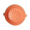 

AMNHDO Silicone Air Fryer Liner Kitchen Baking Parchment Steamers Pads (Orange)