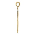 thumbnail image 2 of 14k Yellow Gold Polished and Rhodium Love Heart Key Pendant Necklace Measures 32x12mm Wide - Pendant for Women, 2 of 2