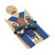 thumbnail image 3 of Juego de tirantes y pajarita para niños con 3 pinzas en forma de Y, práctico y portátil, para niños de 1 a 8 años. Azul oscuro, 3 of 9