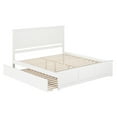 thumbnail image 2 of AFI Madison King Wood Platform Bed with Matching Footboard and Twin XL Trundle, White, 2 of 10