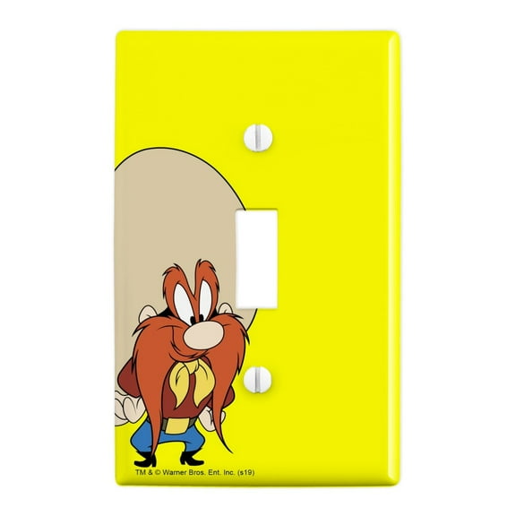 Looney Tunes Yosemite Sam Plastic Wall Decor Toggle Light Switch Plate Cover