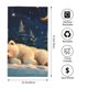 thumbnail image 2 of Balery Starry Sky Sleep White Bear Toalla de Microfibra Premium con Estampado – 27.5x16 pulgadas, Alta Absorción, Suave y Aterciopelada, Secado Rápido, 2 of 6