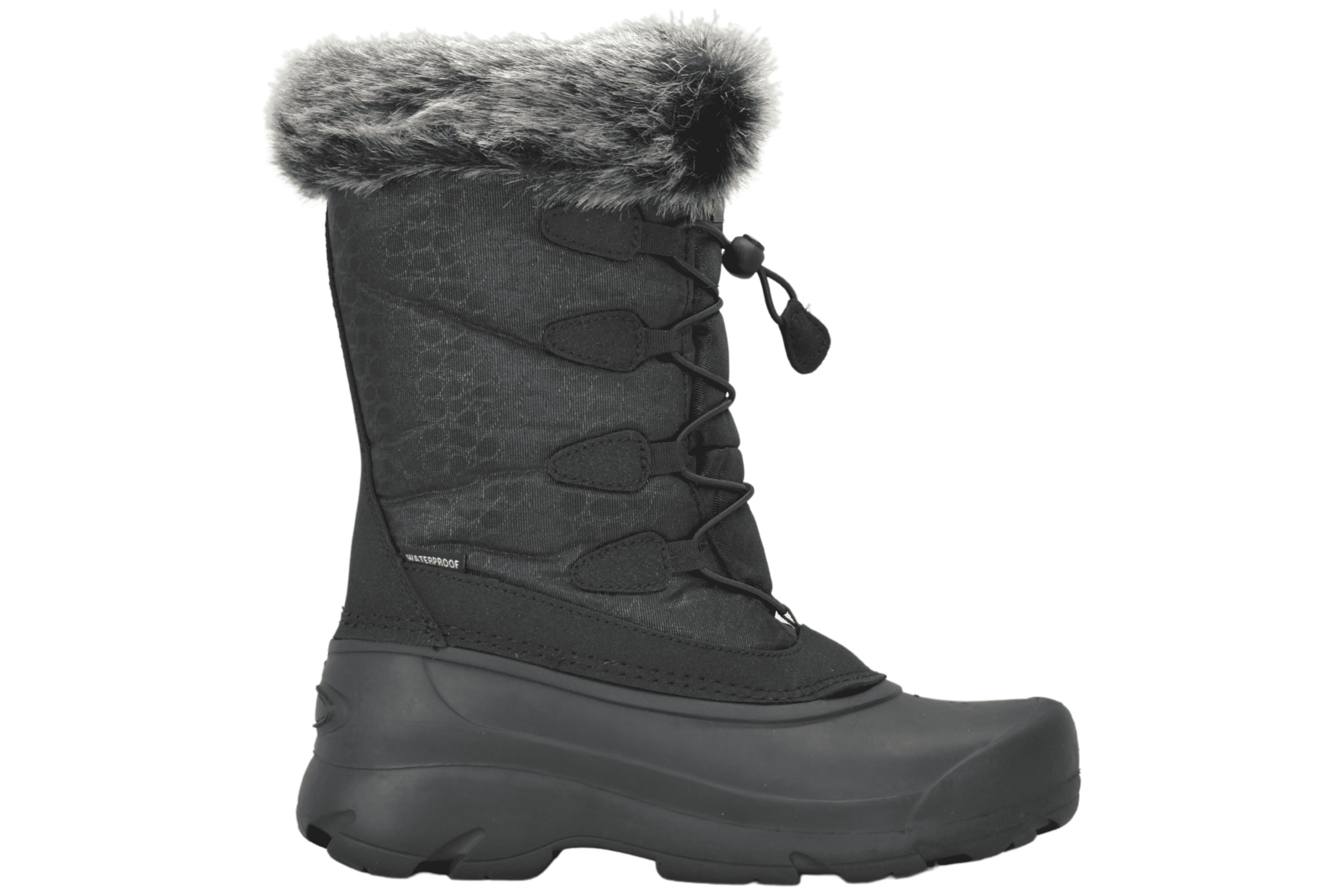 Womens Lace Winter Boots Black