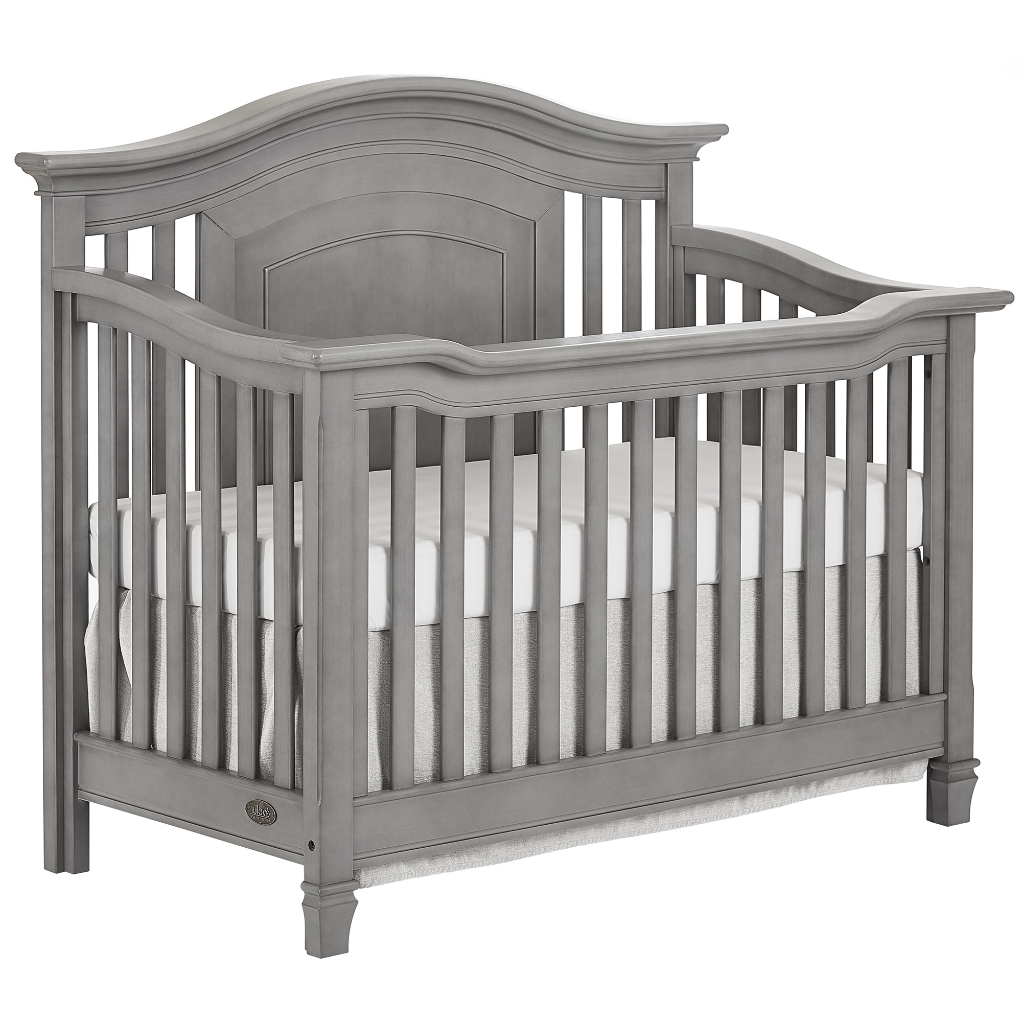 Evolur Fairbanks 5in1 Convertible Crib Storm Gray