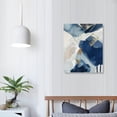 thumbnail image 4 of COMIO Blue Abstract Wall Art Blue and Grey Wall Pictures Modern Abstract Artwork Beige Gray and Blue Wall Decor Navy Blue Modern Art Blue Gold Abstract Wall Art for Living Room, 4 of 5