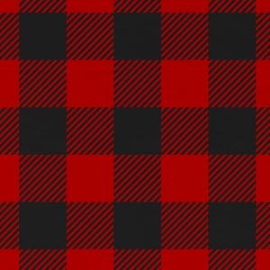 David Textiles 42" Cotton Double-Faced Quilt Buffalo Plaid Fabric By the Yard, Red