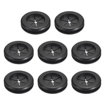 8Pcs Double Sided Rubber Grommets 3/4"(18mm) ID 7/8"(22mm) Drill Hole, Black