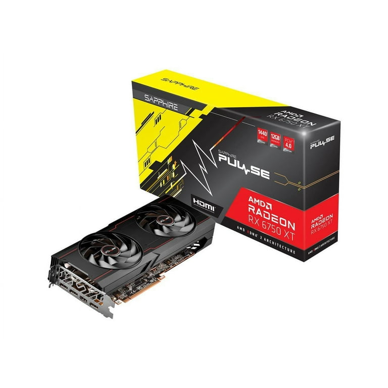 SAPPHIRE PULSE Radeon RX 6750 XT Graphics GPU, 12GB GDDR6, PCI 