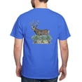 thumbnail image 2 of CafePress - Buck Watercolor Art Dark T Shirt - Men's Classic Graphic Cotton T-Shirt, 2 of 4