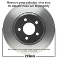 thumbnail image 3 of Detroit Axle Replacement for Dodge Avenger Chrysler 200 Sebring 294mm Front Disc Rotors w/Ceramic Brake Pads + Wheel Hub & Bearing Assembly - 6pc, 3 of 8