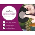 thumbnail image 7 of Drink Tops Ventilated Outdoor Drink Covers - Gently Suction to Glasses - Keep Bugs Out  - 4 Pack, Black and Grey, 7 of 7
