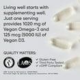 thumbnail image 5 of Sports Research® Vegan Omega-3 w/ Vitamin D3 Fish Oil Alternative D Algae Oil (60 Veggie Softgels), 5 of 9