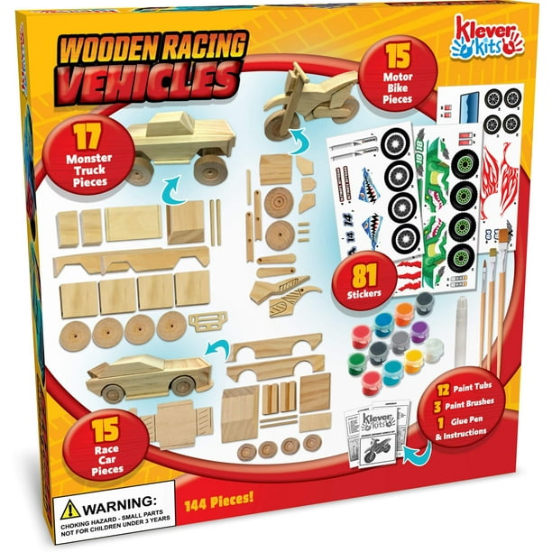 JOYIN Klever Kits Kids Craft Kit Build & Paint Your Own Wooden