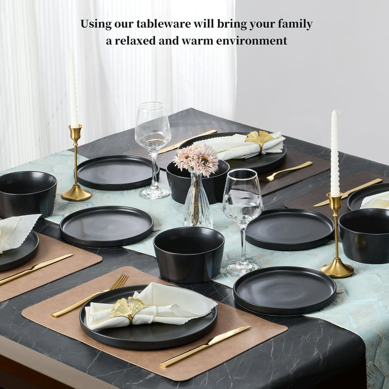Free Shipping! Vesteel Durable Stoneware Dinnerware Set for 4 with
