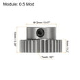 thumbnail image 2 of Unique Bargains Pinion Gear 5mm Aperture 32T 0.5 Module Stainless Steel Motor Gear, 2 of 5