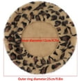thumbnail image 4 of Women's Leopard Beret Vintage Hat, 4 of 7