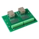 thumbnail image 1 of Placa de terminales de tornillo para conector Ethernet, conector Ethernet RJ45, placa de conexión para conector Ethernet, placa de conexión para conector Ethernet doble, multifuncional, 1 of 9