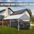 thumbnail image 2 of FDW Carport Car Port Party Tent Car Tent 10x20 Canopy Tent Metal Carport Kits Outdoor Garden Gazebo Not Good for Strong Wind Condition, 2 of 7