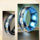 thumbnail image 2 of Anillo de acero de titanio para hombre, anillo de alta gama que no se decolora, joyería de acero inoxidable con dragón chino, 2 of 4