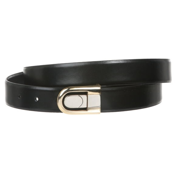 Men's 1 1/8" Black Cut-To-Fit One-Size-Fits-All Feather Edged Plain Leather Dress Belt