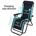 thumbnail image 2 of Willstar Elastic Bungee Rope Cords Recliner Laces for Zero Gravity Chair Replacement-Gray, 2 of 10