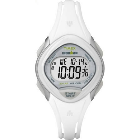 Timex Women's Ironman Sleek 30 White Watch, Resin Strap