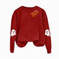thumbnail image 4 of Godom Halloween Womens Oversized Sweatshirts Ghost Graphic Crewneck Pullover Long Sleeve Hoodies Tops Fall Fashion Outfits 2025 Clothes, 4 of 5