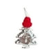 thumbnail image 2 of Adorno colgante navideño con lazo de lentejuelas | Decoración brillante para colgar en el coche | Adornos para el árbol de Navidad y fiestas | Adorno festivo rojo, verde y dorado, 2 of 6