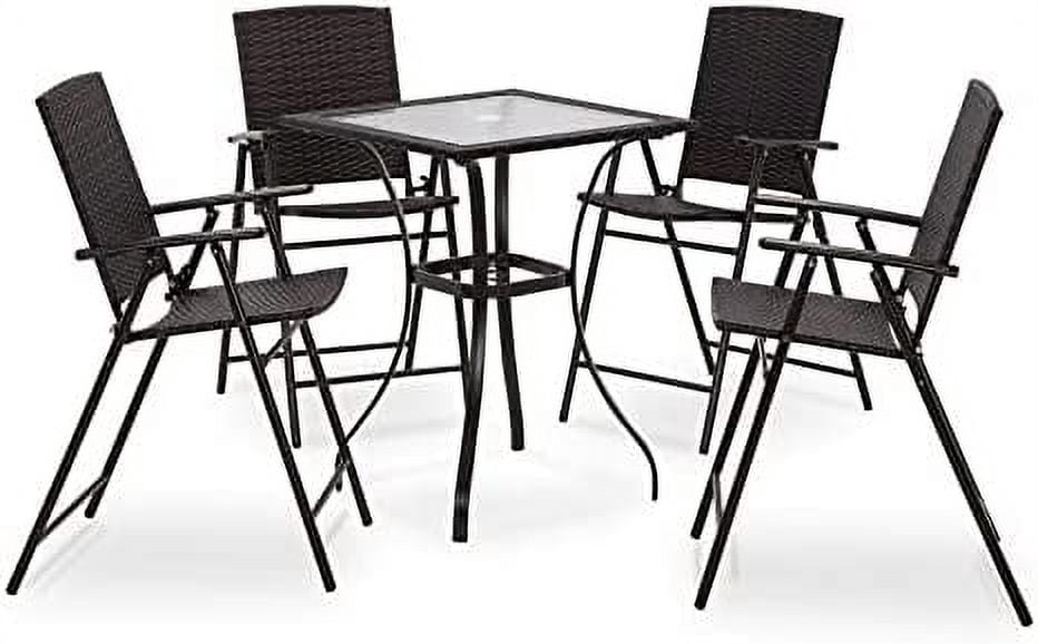 Walsunny 6 Piece Patio Furniture Set with Umbrella, Outdoor Patio