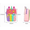thumbnail image 4 of Fidget Toys It Cartoon Unicorn Messenger Bag for Girls, Silicone Coin Purse, Cheap one-Click Bubble Fidget Sensory Toys to Relieve Stress, School and, 4 of 4