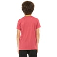 thumbnail image 2 of Bella Canvas Youth Short Sleeve Triblend Tee, M, Red Triblend, 2 of 3
