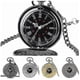 thumbnail image 2 of Antique Retro Roman Numeral Display Quartz Pocket Watch, 2 of 4