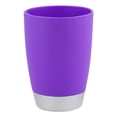 thumbnail image 3 of Conjunto de 4 Accesorios de traje de baño Ticfox incluye taza soporte para cepillo de dientes dispensador de jabón Púrpura, 3 of 14