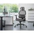 thumbnail image 5 of BestOffice Ergonomic High Back Mesh Task Chair with Arms, Lumbar Support, Swivel, Rolling for Men (Grey), 5 of 7