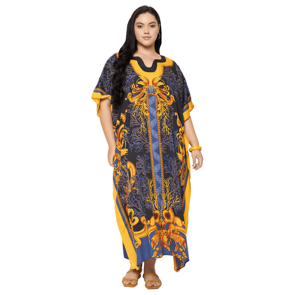 Oussum Women Plus Size Caftan Dress Long Maxi Kaftan Dress