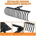 thumbnail image 4 of Kojooin Heavy-Duty Landscape Rake for Lawn Tractor, ATV or UTV, 49 Inch Rake with 17 Steel Tines and 2 Inch Receiver, 4 of 7