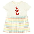 thumbnail image 3 of Inktastic Cardinal Cute Bird Watching Girls Baby Dress, 3 of 5