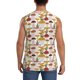 thumbnail image 4 of Balery Mushroom Camisetas sin mangas para hombre, absorbe la humedad y protege contra el mal olor.-XX-Large, 4 of 7