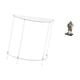thumbnail image 5 of Mesita de noche de acrílico,Mesa auxiliar de acrílico transparente Mesa auxiliar transparente en capas,Figura de escritorio,Estatua de, 5 of 8