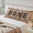 thumbnail image 4 of Vintage Farmhouse Body Pillow Covers 20"x54", Retro Home Text Country Star Wooden Soft Brushed Microfiber Breathable Throw Pillow Covers, Pillowcase with Zipper for Couch Sofa Bedroom Living Room, 4 of 9