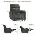 thumbnail image 3 of MCombo Zero Wall Hugger Power Recliner Chair for Small Space RV Living Room, Fabric (Dark Grey), 3 of 9
