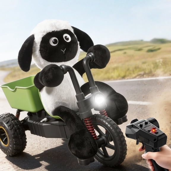 Adorable Lamb Drift Stunt Remote Control Tricycle For Kids Interactive Learning Educational