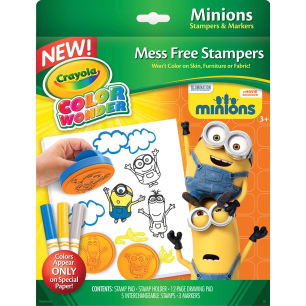 Crayola Color Wonder Minions MessFree Stampers And Mess Free Markers