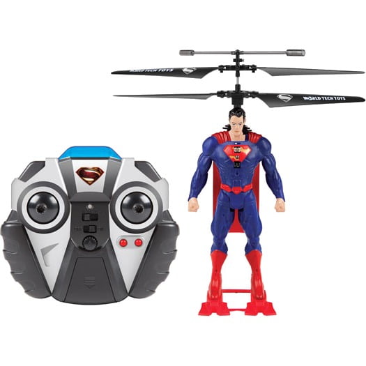 Superman Remote Controlled Helicopter World Tech Toys Infrared Laser Battle 