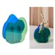 thumbnail image 5 of Jarrón de flores de acrílico, florero decorativo con flores novedosas y flores acuáticas. Verde, 5 of 8