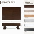 thumbnail image 2 of EOSAHR Decorative Wood Riser for Room Decor : Modern Farmhouse Pedestal Stand For Display Your Home Decoration and Soap Stand - Retro Wooden Tray for Bathroom and Kitchen Counter Decor (Rustic Brown), 2 of 7