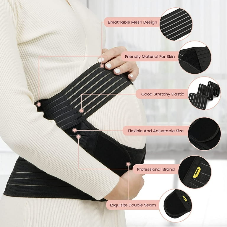 BellyBliss Pregnancy Belt - Ultimate 3-in-1 Pregnancy Support for Back,  Pelvic, and Hip Pain Relief - Vysta Health