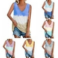 thumbnail image 5 of LAST CLANCE SALE! Tank Tops for Women, Womens Summer Sling O Neck Tie Dye Print Casual Loose Tops Sleeveless Blouses, Purple, S, 5 of 6