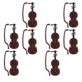 thumbnail image 4 of SHISUYAN 8 Ensembles de Mini Violons Modèle de Violon de Noël Instrument de Bureau Décoration, 4 of 9